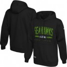 Men's Seattle Seahawks Black Printed Pullover Hoodie 302610