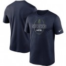 Men's Seattle Seahawks College Navy Icon Performance T-Shirt