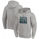 Men's Seattle Seahawks Gray 2020 NFL Playoffs Bound Shift Pullover Hoodie