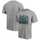 Men's Seattle Seahawks Gray 2020 NFL Playoffs Bound Shift T Shirt
