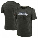 Men's Seattle Seahawks Gray 2022 Salute to Service Velocity Team T Shirt