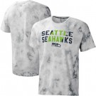 Men's Seattle Seahawks Gray Resolution Tie Dye Raglan T Shirt