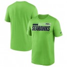 Men's Seattle Seahawks Green Sideline Impact Legend Performance T Shirt 543