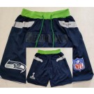 Men's Seattle Seahawks Navy Just Don Shorts