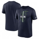 Men's Seattle Seahawks Navy Legend Icon Performance T Shirt