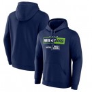 Men's Seattle Seahawks Navy NFL x Bud Light Pullover Hoodie