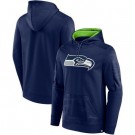 Men's Seattle Seahawks Navy On The Ball Pullover Hoodie