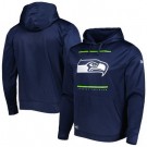 Men's Seattle Seahawks Navy Printed Pullover Hoodie 302547