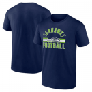 Men's Seattle Seahawks Navy Standard Arch Stripe T Shirt