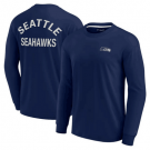 Men's Seattle Seahawks Navy Super Soft Long Sleeve T Shirt