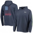 Men's Seattle Seahawks Navy Vineyard Vines Hoodie Long Sleeve T Shirt