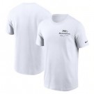 Men's Seattle Seahawks White Sideline Infograph Lockup Performance T Shirt
