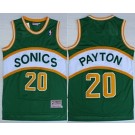Men's Seattle Sonics #20 Gary Payton Green Throwback Swingman Jersey