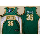Men's Seattle Sonics #35 Kevin Durant Green Throwback Swingman Jersey