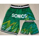 Men's Seattle Sonics Green Just Don Shorts