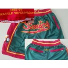Men's Seattle Sonics Green Just Don Throwback Swingman Shorts