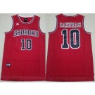 Men's Slam Dunk Shohoku #10 Sakuragi Hanamichi Red Swingman Basketball Jersey