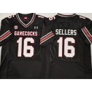Men's South Carolina Gamecocks #16 LaNorris Sellers Black College Football Jersey