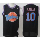 Men's Space Jam Tune Squad #10 Lola Bunny Black Basketball Jersey