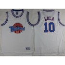 Men's Space Jam Tune Squad #10 Lola Bunny White Basketball Jersey