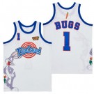 Men's Space Jam Tune Squad #1 Bugs Bunny White Looney Tunes Basketball Jersey