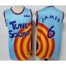 Men's Space Jam Tune Squad #6 Lebron James Blue 2021 Swingman Basketball Jersey