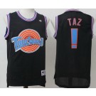Men's Space Jam Tune Squad #! Taz Black Basketball Jersey