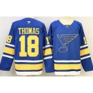 Men's St Louis Blues #18 Robert Thomas Light Blue Authentic Jersey