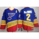 Men's St Louis Blues #2 Al Macinnis Blue Retro Jersey