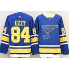 Men's St Louis Blues #84 Ozzy Osbourne Light Blue Authentic Jersey