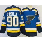 Men's St Louis Blues #90 Ryan O'Reilly Blue Authentic Jersey