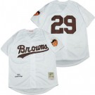 Men's St Louis Browns #29 Satchel Paige White 1953 Throwback Jersey