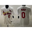 Men's St Louis Cardinals #0 Masyn Winn White Limited Jersey