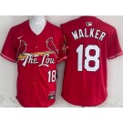 Men's St Louis Cardinals #18 Jordan Walker Red 2024 City Connect Limited Jersey