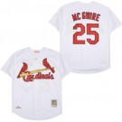 Men's St Louis Cardinals #25 Mark McGwire White 1998 Throwback Jersey