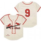 Men's St Louis Cardinals #9 Enos Slaughter Cream 1946 Throwback Jersey