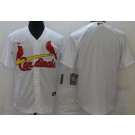 Men's St Louis Cardinals Blank White Cool Base Jersey