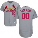 Men's St Louis Cardinals Customized Gray FlexBase Jersey
