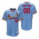 Men's St Louis Cardinals Customized Light Blue 1984 Turn Back The Clock Jersey