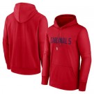 Men's St Louis Cardinals Red Authentic Collection Pregame Performance Pullover Hoodie