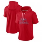 Men's St Louis Cardinals Red Short Sleeve Team Pullover Hoodie 306613