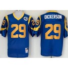 Men's St Louis Rams #29 Eric Dickerson Blue Throwback Jersey