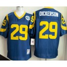 Men's St Louis Rams #29 Eric Dickerson Blue Throwback Jersey