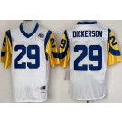 Men's St Louis Rams #29 Eric Dickerson White Throwback Jersey