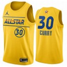 Men's Stephen Curry Yellow 2021 All Star Hot Press Jersey