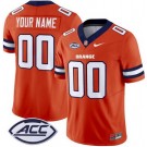 Men's Syracuse Orange Custom Limited Orange FUSE College Football Jersey