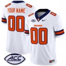 Men's Syracuse Orange Custom Limited White FUSE College Football Jersey