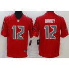 Men's Tampa Bay Buccaneers #12 Tom Brady Limited Red Rush Jersey