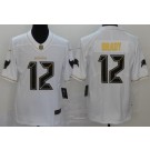 Men's Tampa Bay Buccaneers #12 Tom Brady Limited White Golden Vapor Untouchable Jersey