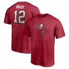 Men's Tampa Bay Buccaneers #12 Tom Brady Red 2021 Super Bowl LV T-Shirt 210311